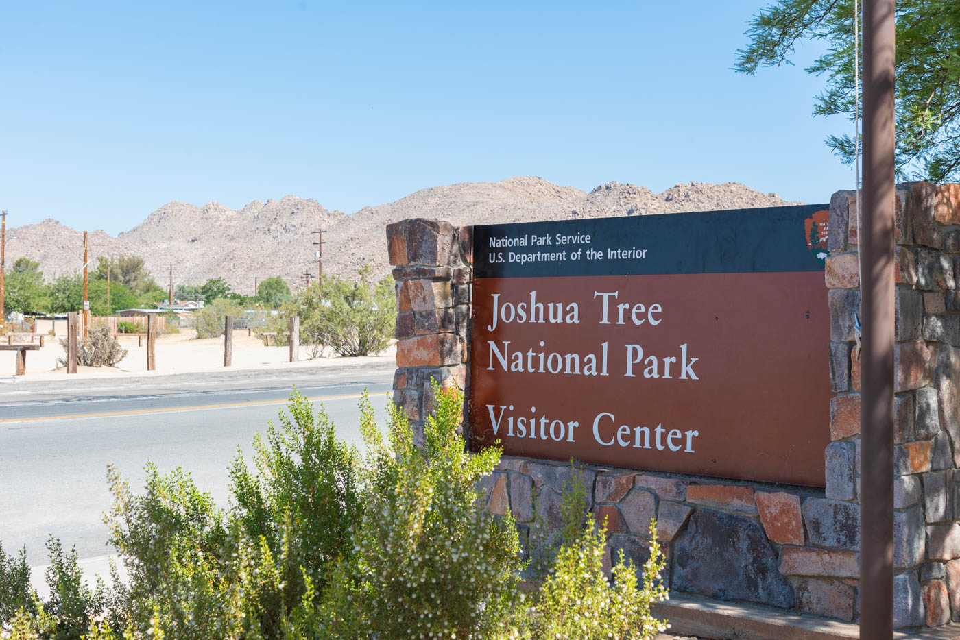 Entrée du Joshua Tree NP à Twentynine Palms