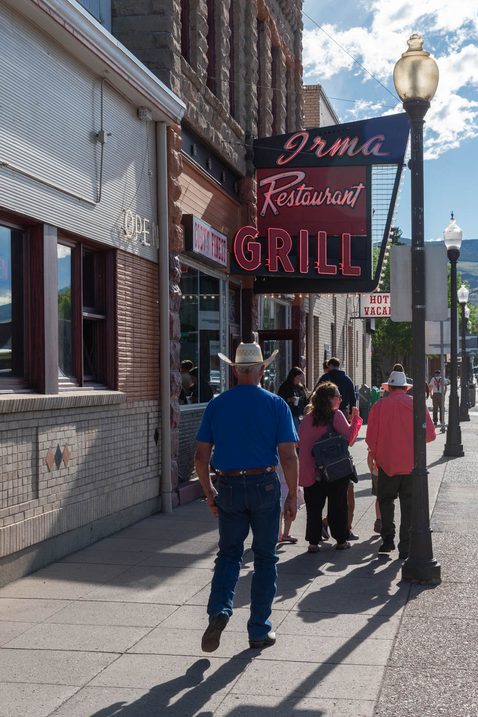 Dans une rue de Cody dans le Wyoming