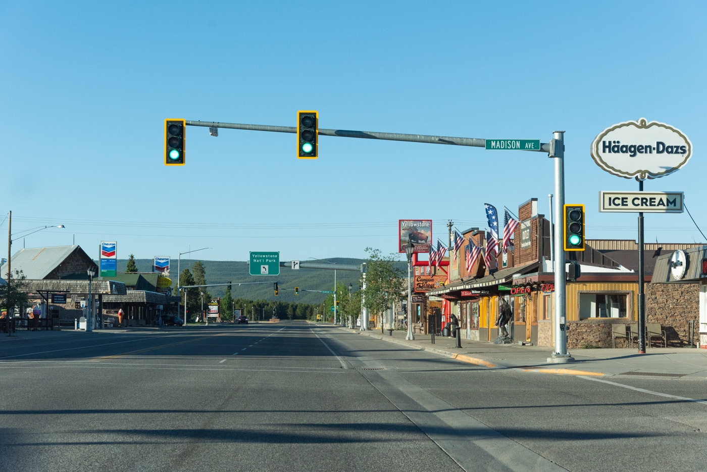 West Yellowstone, rue principale