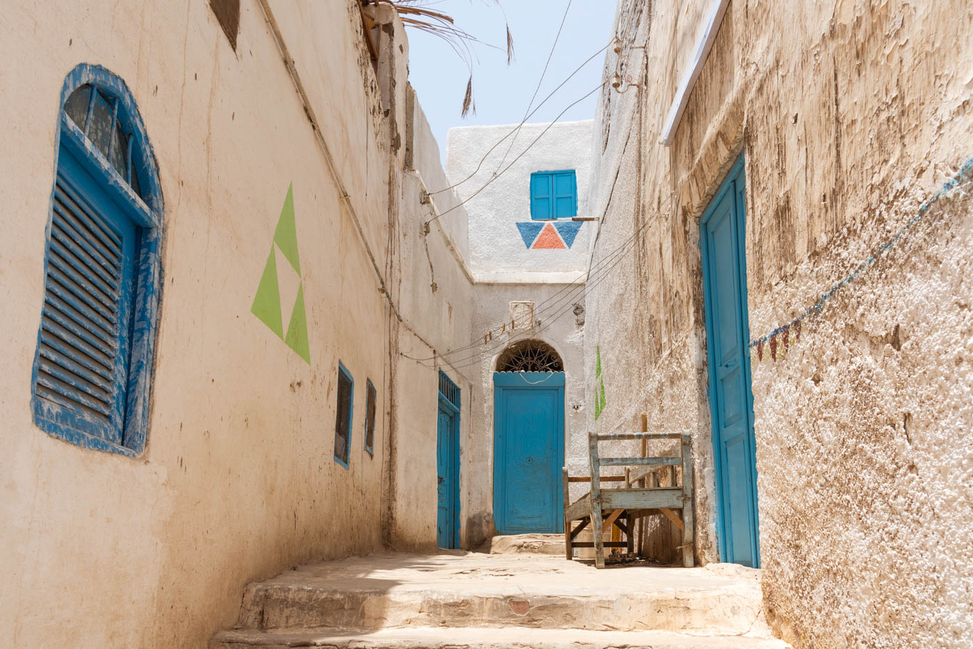 Ruelle sur l'île Éléphantine à Assouan