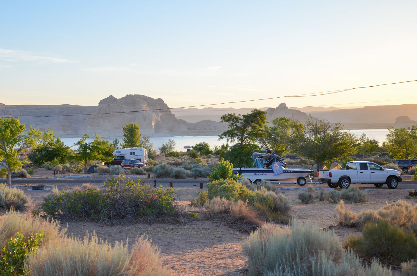 Camping au Lake Powell