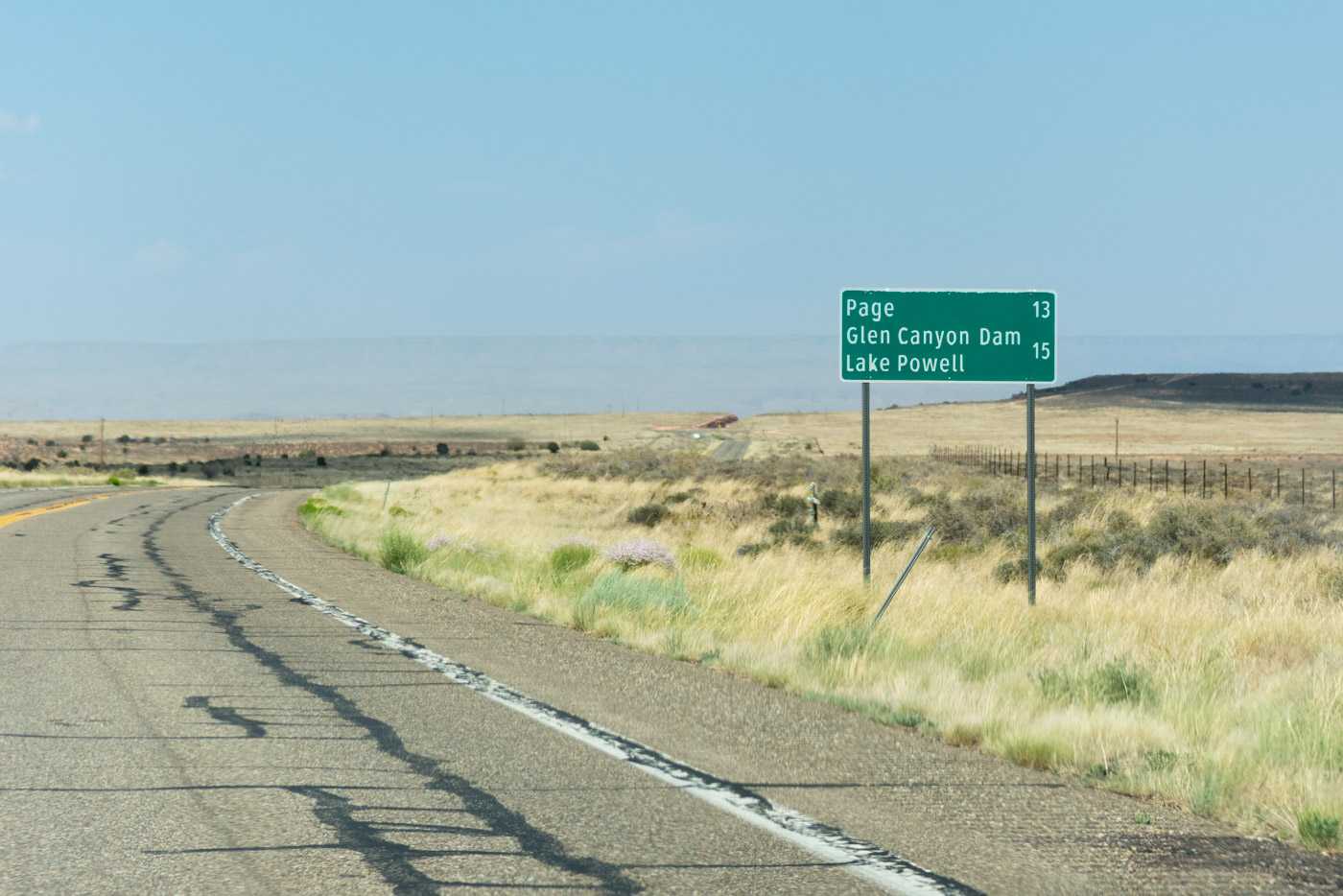 Environs de Page dans l'état de l'Arizona