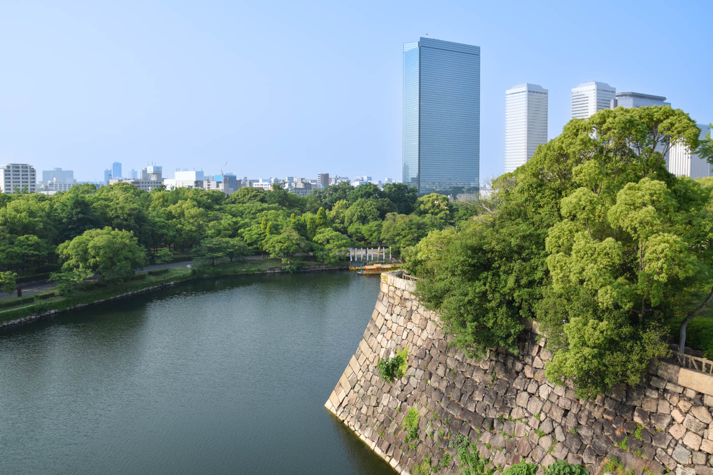 Jardin Nishinomaru proche de Temmabashi à Osaka