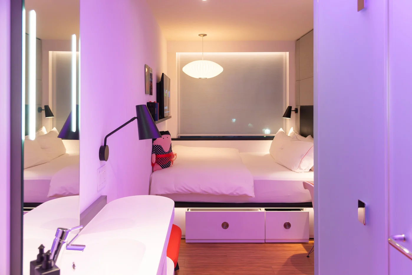 Chambre de l'hôtel citizenM de Los Angeles Chambre de l'hôtel citizenM de Los Angeles