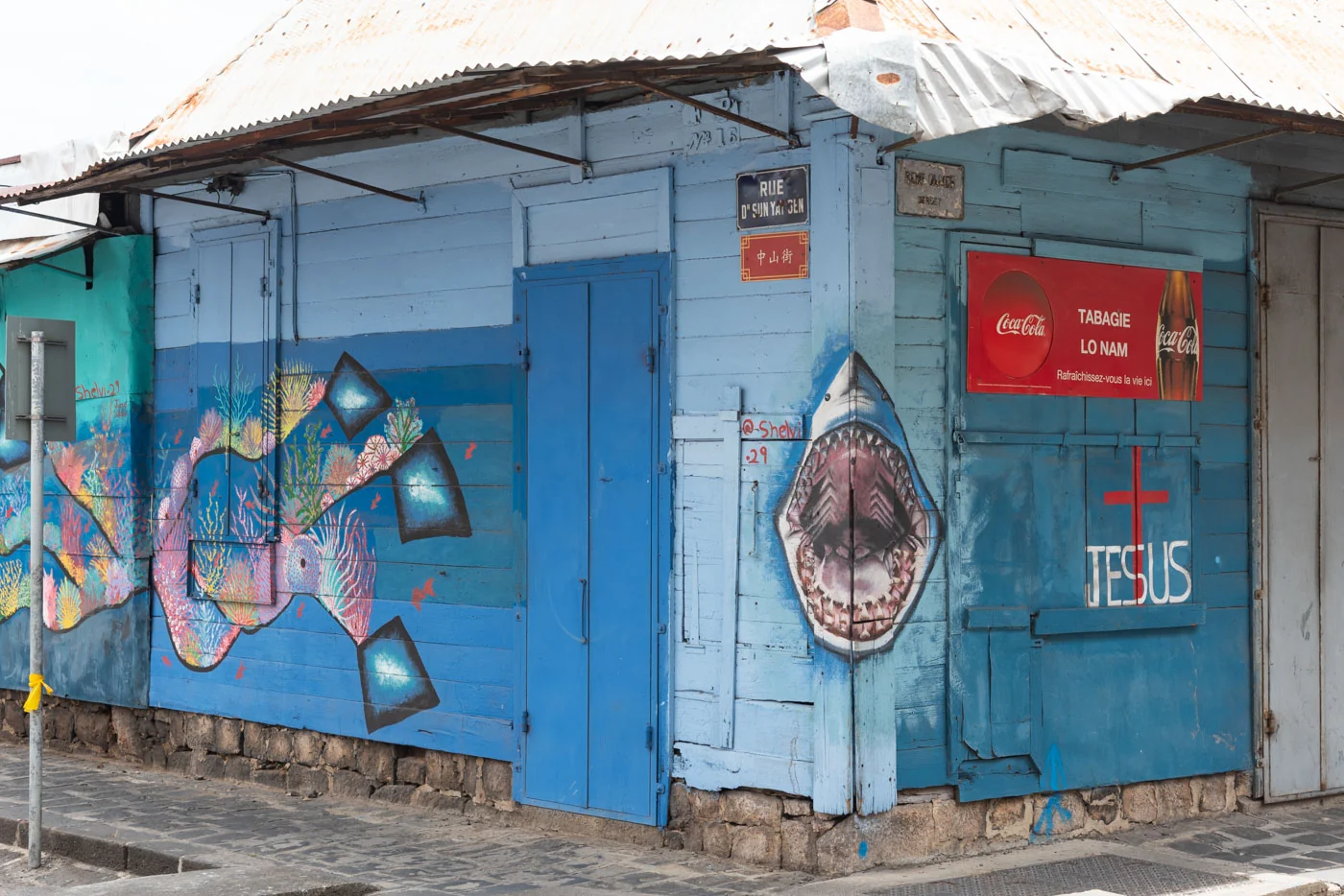 Street art dans le Chinatown de Port Louis
