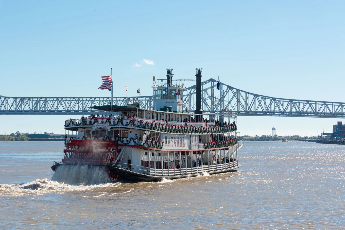 Bateau à vapeur sur le Mississippi Natchez, bateau vapeur sur le Mississippi à La Nouvelle Orléans
