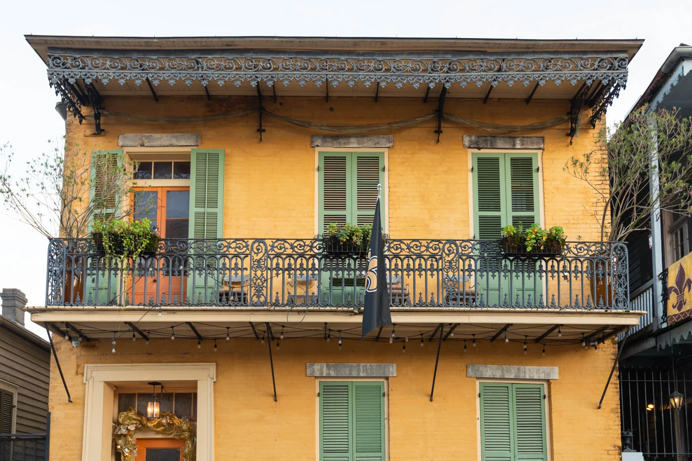 Maison coloniale situé dans le quartier français Maison coloniale dans le Vieux Carré