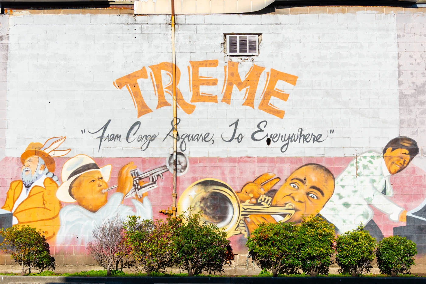 Street art sur le jazz Street art dédié au jazz dans le quartier de Tremé